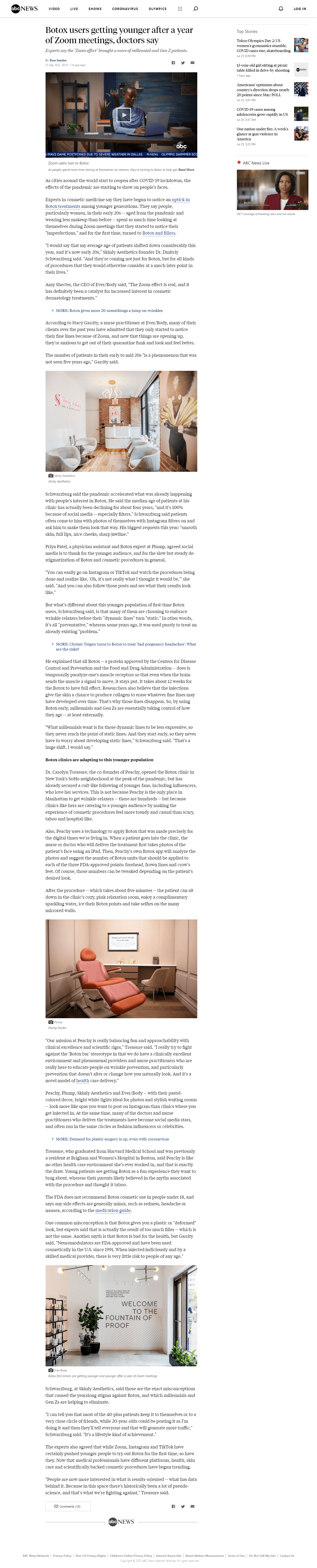 Abc news about Skinly and Dr. Schwarzburg