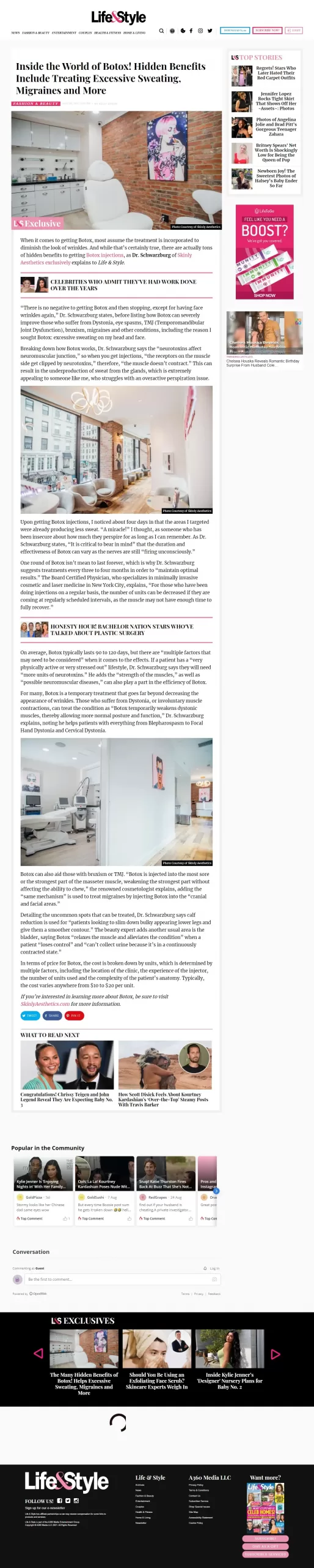 Life & style magazine article about Dr. Schwarzburg